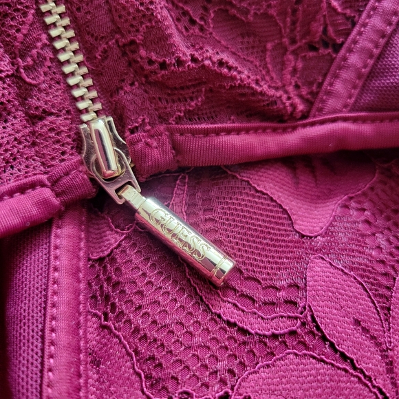 GUESS | SEXY BODYCON DRESS lace medium - Picture 8 of 12